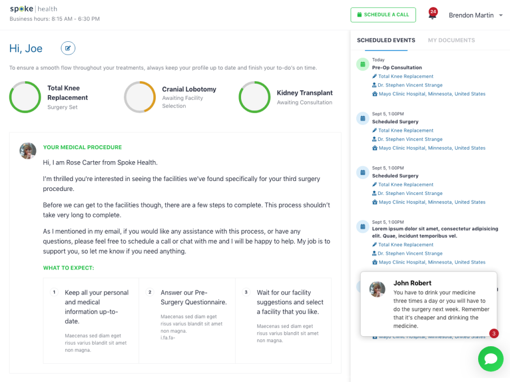 SpokeHealth admin members screen 3